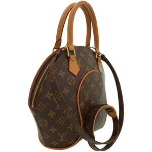 Louis Vuitton Shoulder Bag Brown Monogram Ellipse